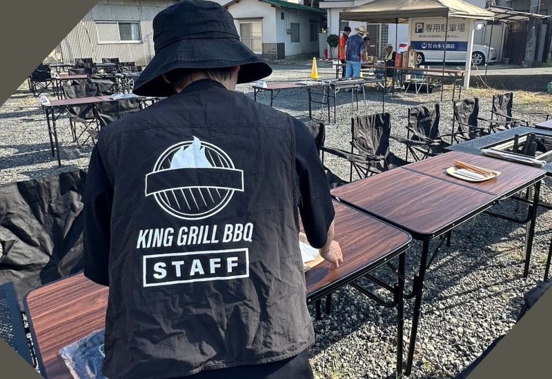 KING GRILL BBQ スタッフ会場設営